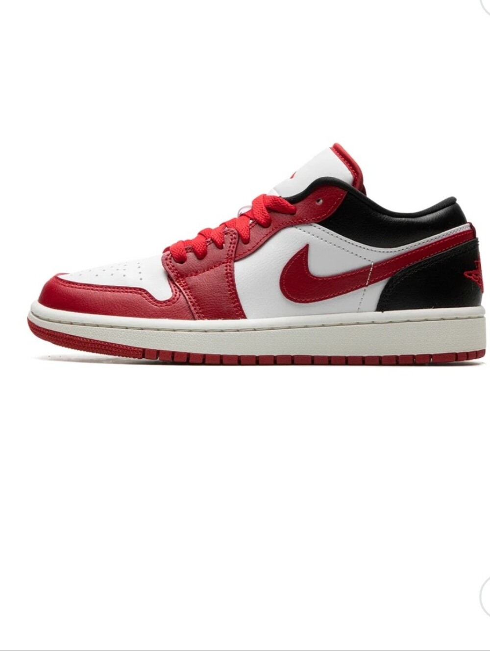 Air Jordan Low White - 1 Gym Red DC0774-160